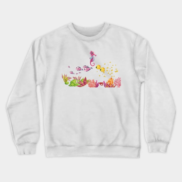 Underwater 001 Crewneck Sweatshirt by ProDigiDesigner